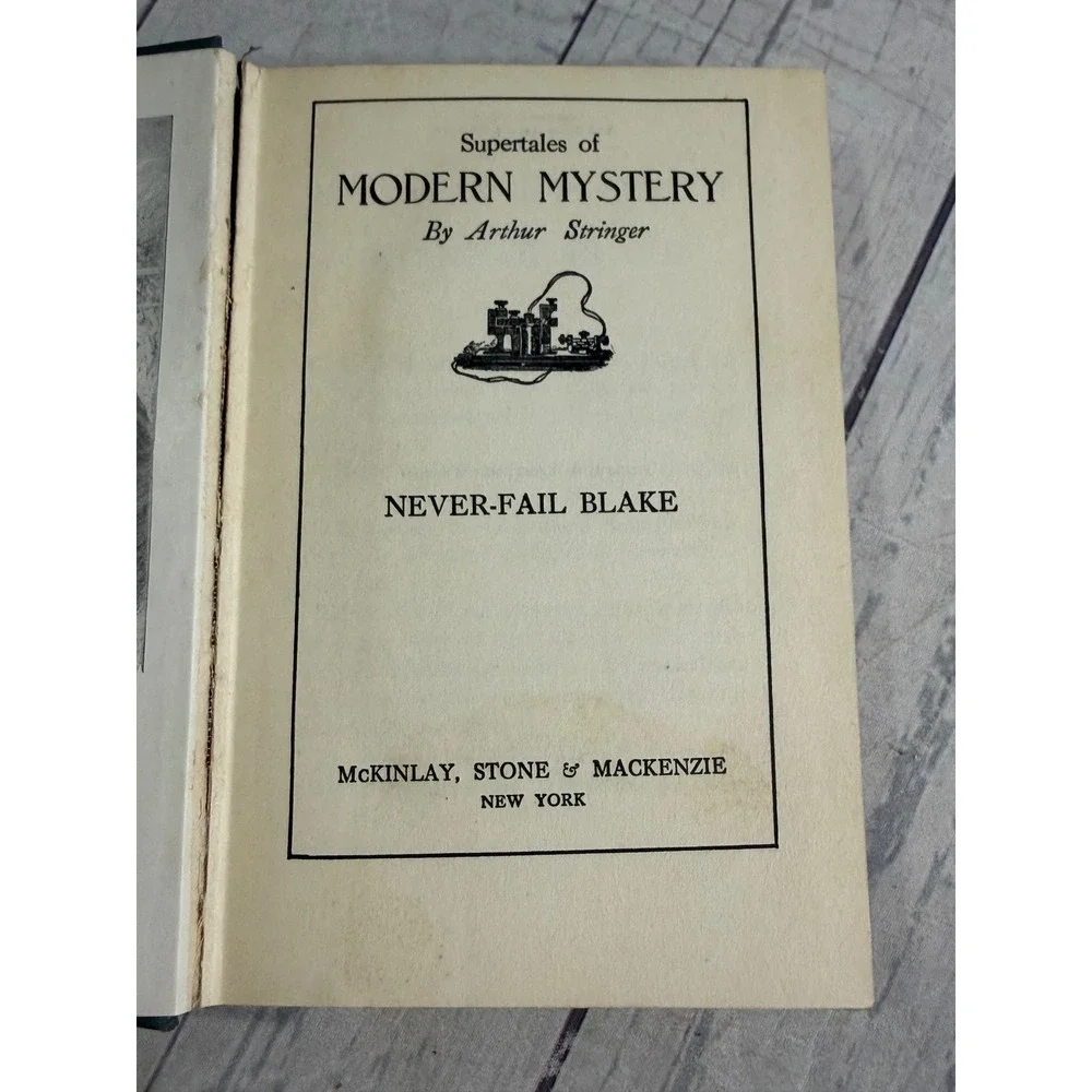 8pc Arthur Stringer Supertales of Modern Mystery Vintage Hardcover Book Set